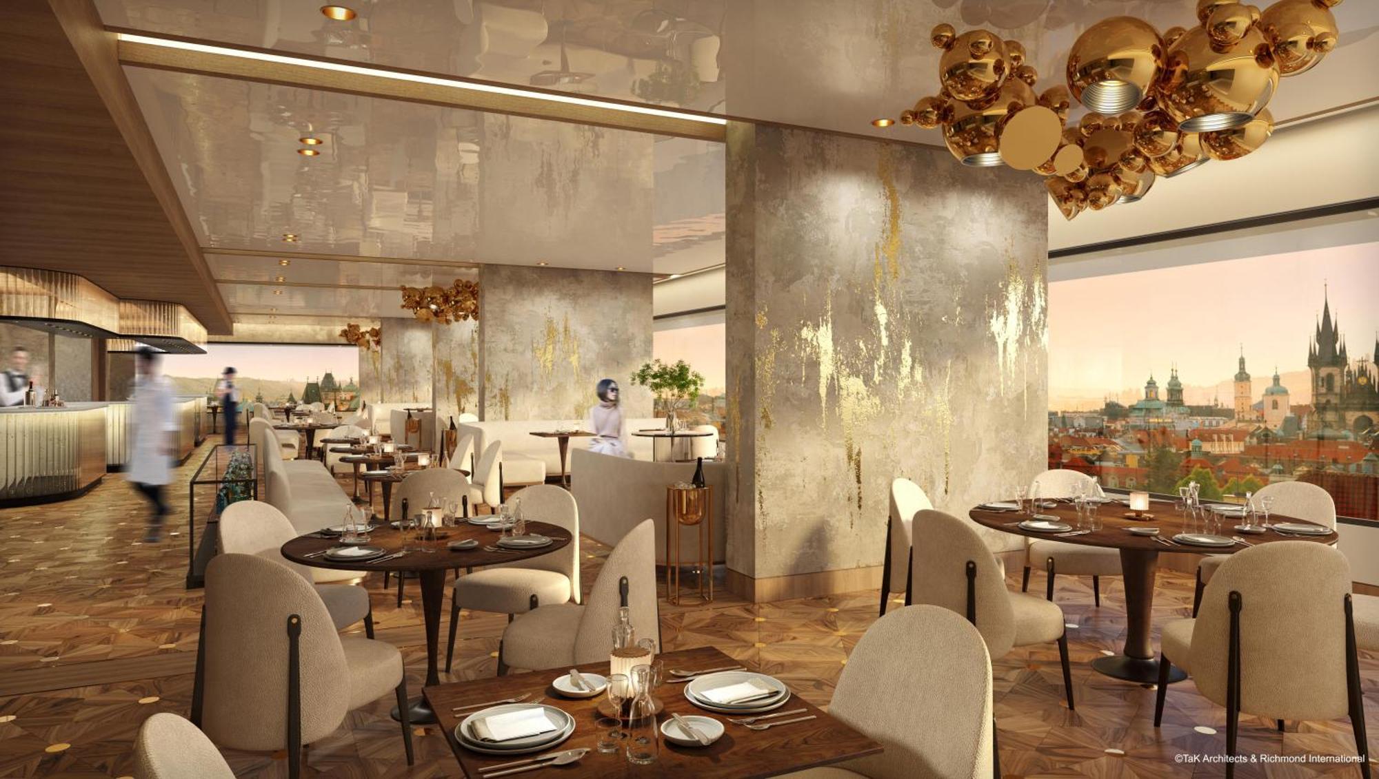 Отель Fairmont Golden Прага Экстерьер фото The restaurant